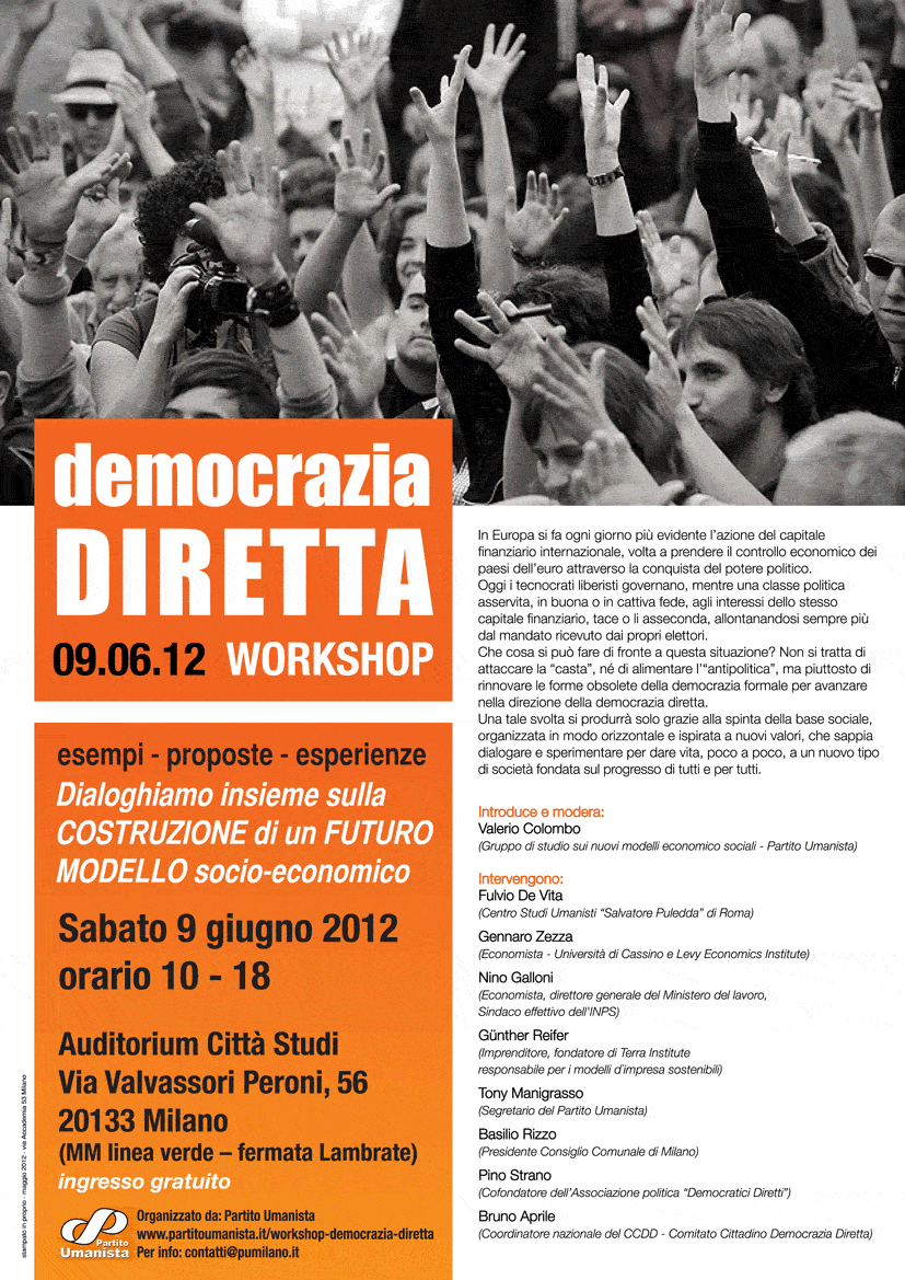 workshop democrazia diretta milano 9 giugno 2012